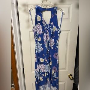 XL Candie’s blue floral dress